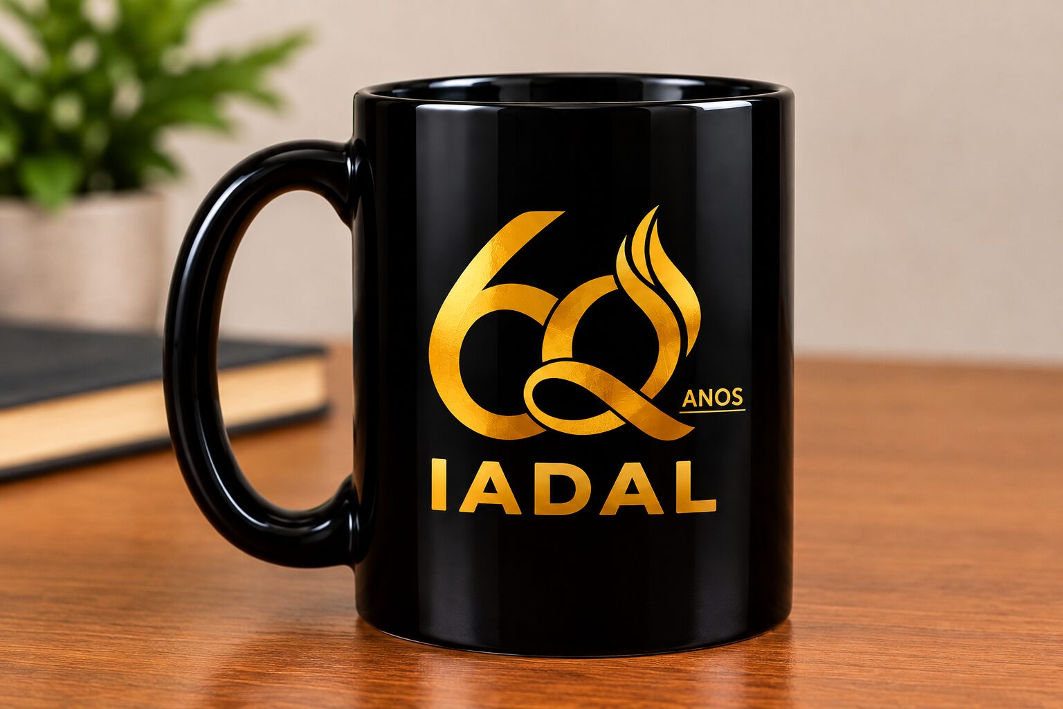 CANECA IADAL 60 ANOS PRETA